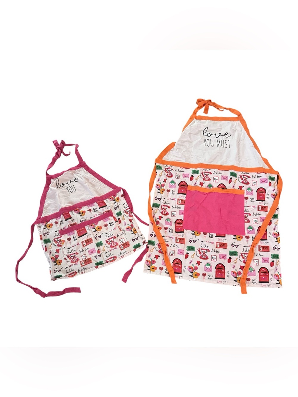 Mommy & Daughter Matching Mini Me Cooking Baking Kitchen Apron Pink Graphics